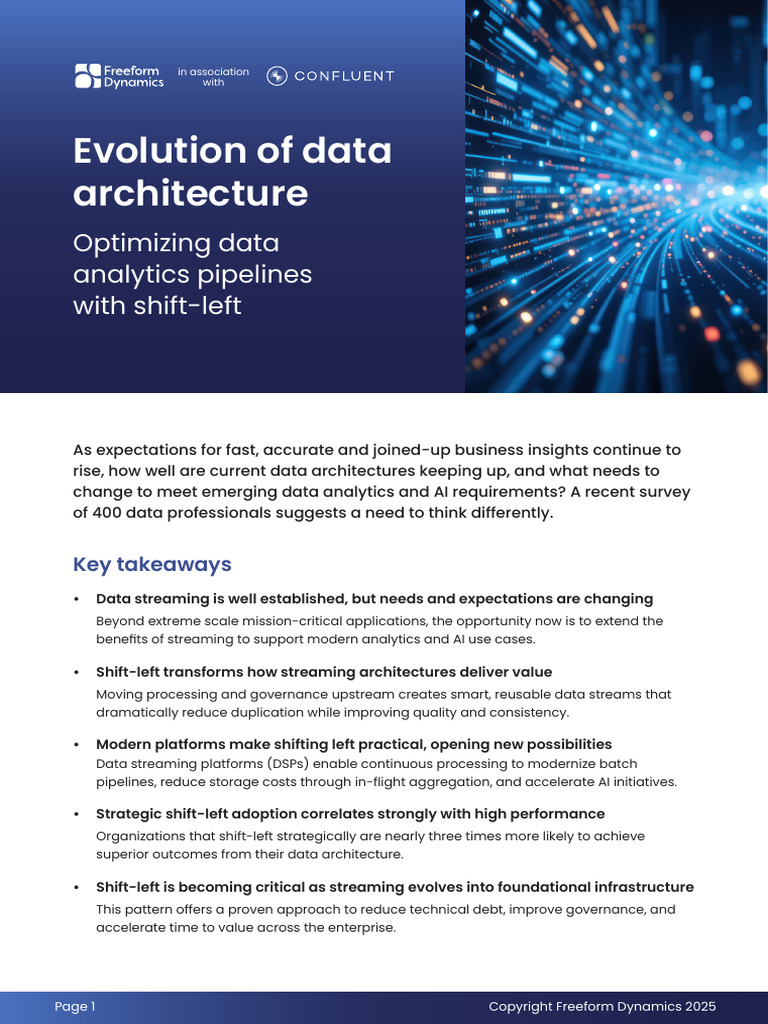 Evolution of Data Architecture - Optimizing Data Analytics Pipelines ...
