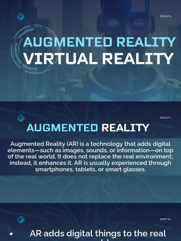 Blue Modern AI Technology Presentation | PDF | Virtual Reality ...