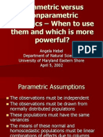 Parametric vs NonparametricStats