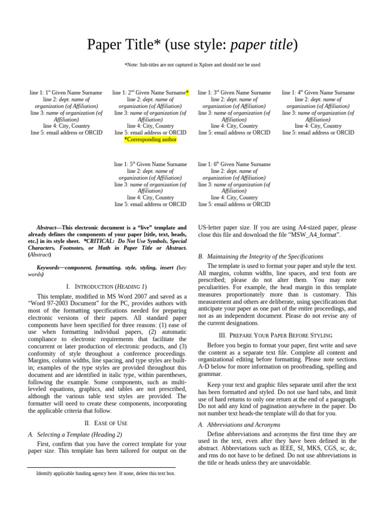 Template | PDF | Note (Typography) | Bracket