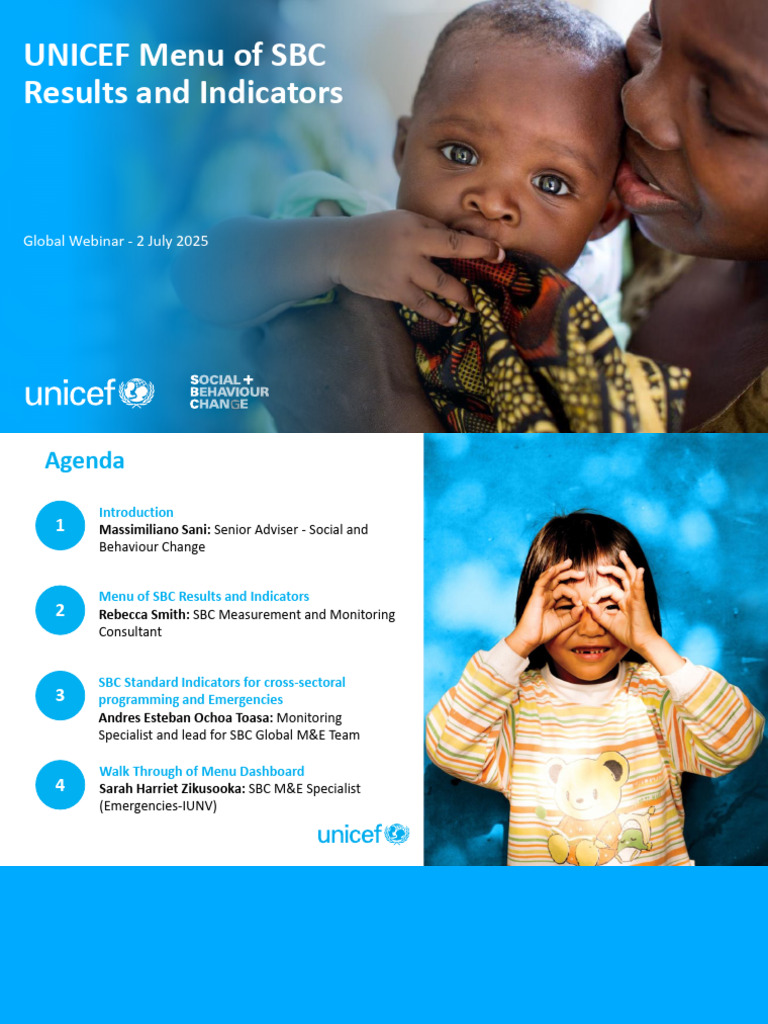 UNICEF 2025 Global Webinar_Menu of SBC Results and Indicators 2 July ...