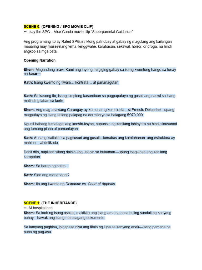 RFBT Script | PDF