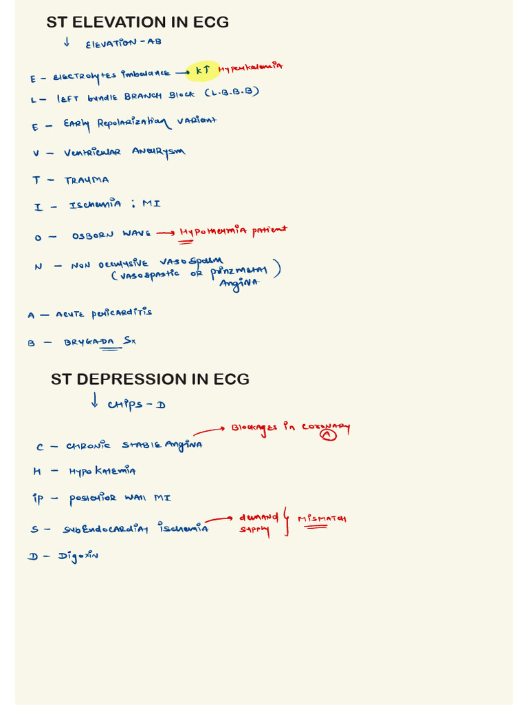 St Segment Abnormalities | PDF