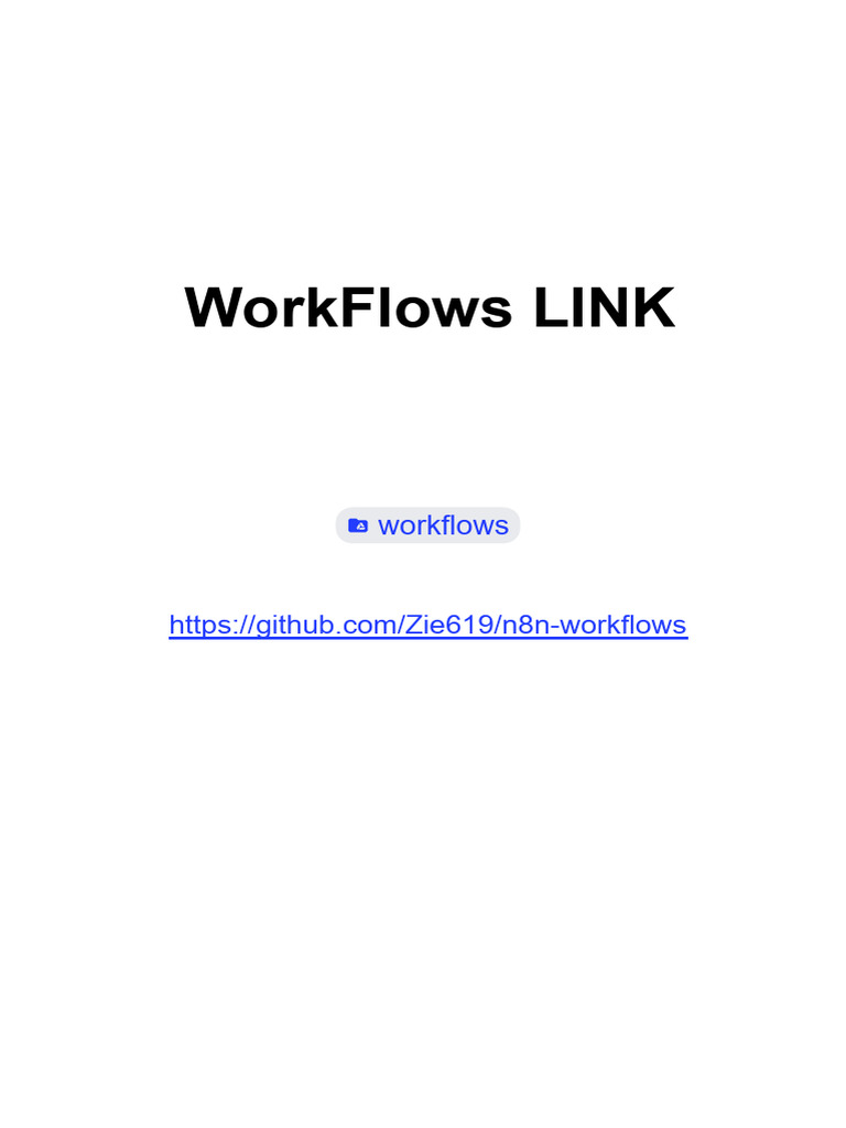 N8n-WorkFlows | PDF