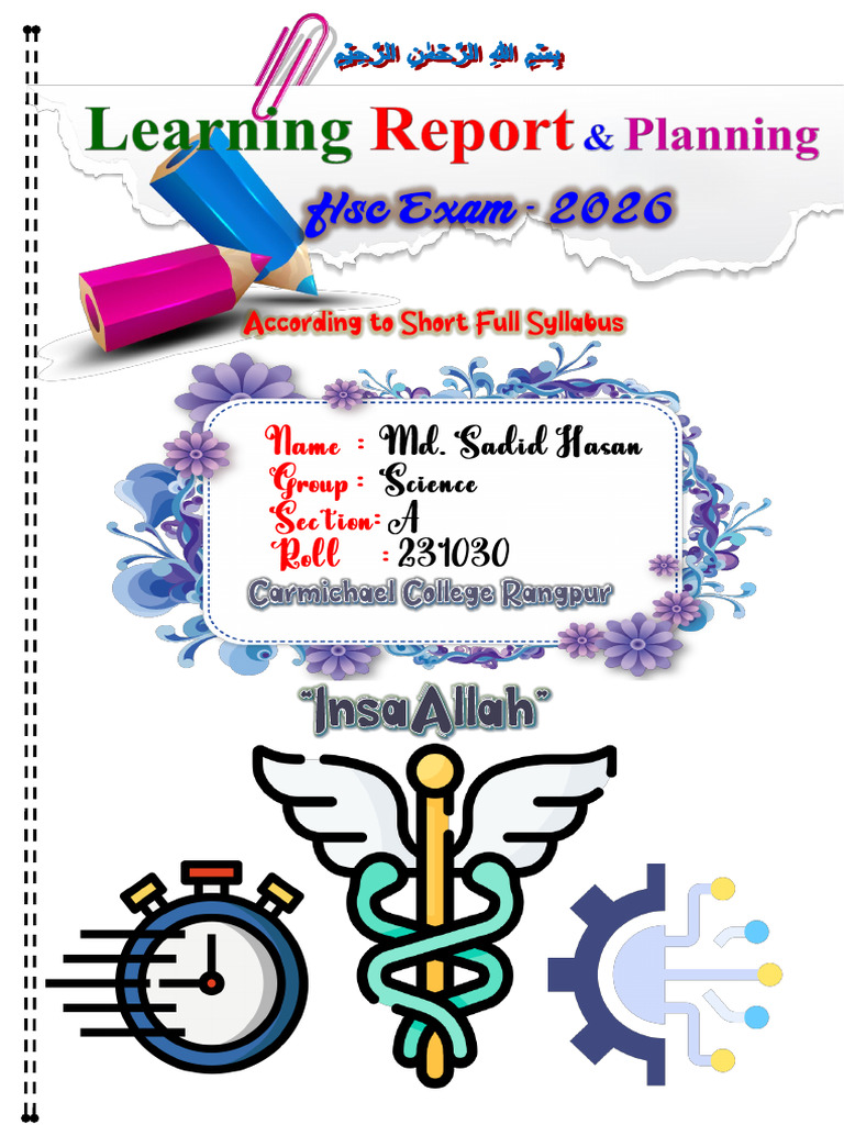 Study Plan Hsc 2026+Mat | PDF | Language Mechanics | Grammar