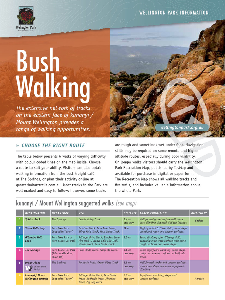 WP BushWalk InfoSheet Nov19 | PDF | Hiking | Adventure Travel