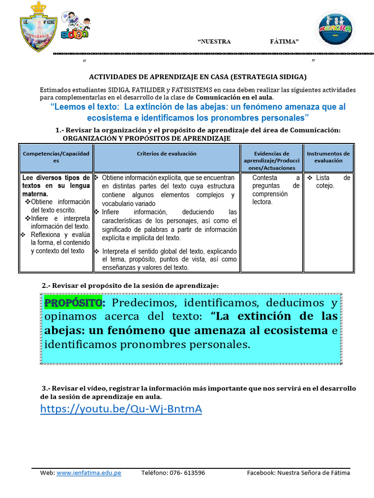 Actividades de Aprendizaje en Casa-150 | PDF | Aprendizaje | Cognición