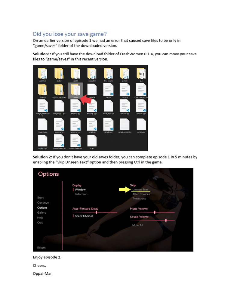 Recover Lost Save Files | PDF