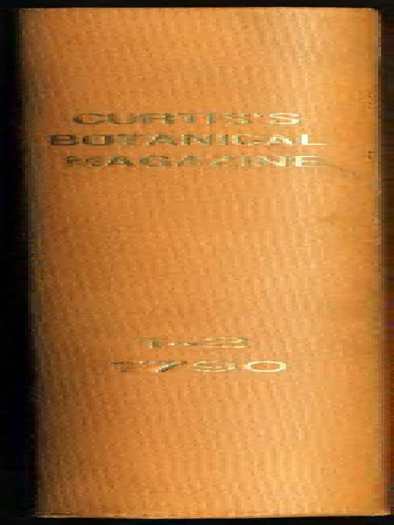 Magazine Curtiss Botanical Magazine Volumes 1 2 Compress | PDF | Plants ...