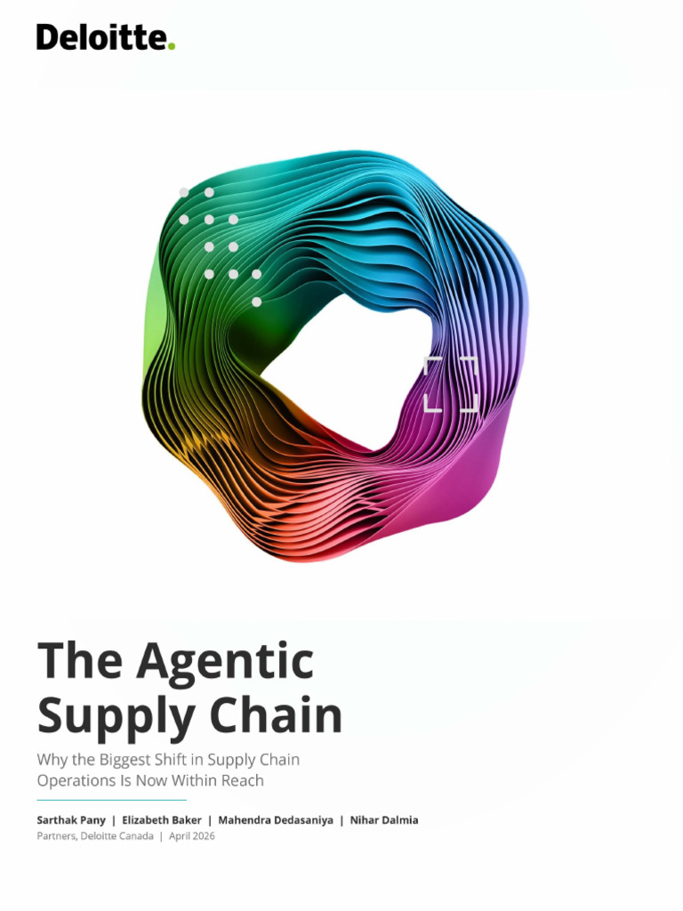 The Agentic Supply Chain | PDF | Artificial Intelligence | Intelligence ...