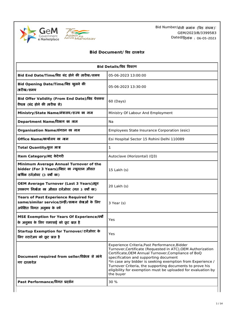 ESIC Rohini 3399583 05.06.23 | PDF | Accountant | Business