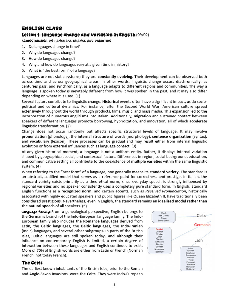 final notes- english course | PDF