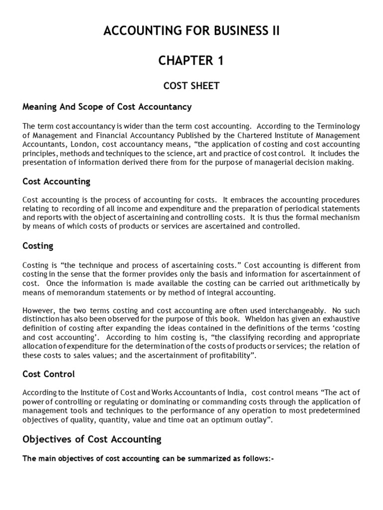 Index | PDF | Cost Of Goods Sold | Cost Accounting