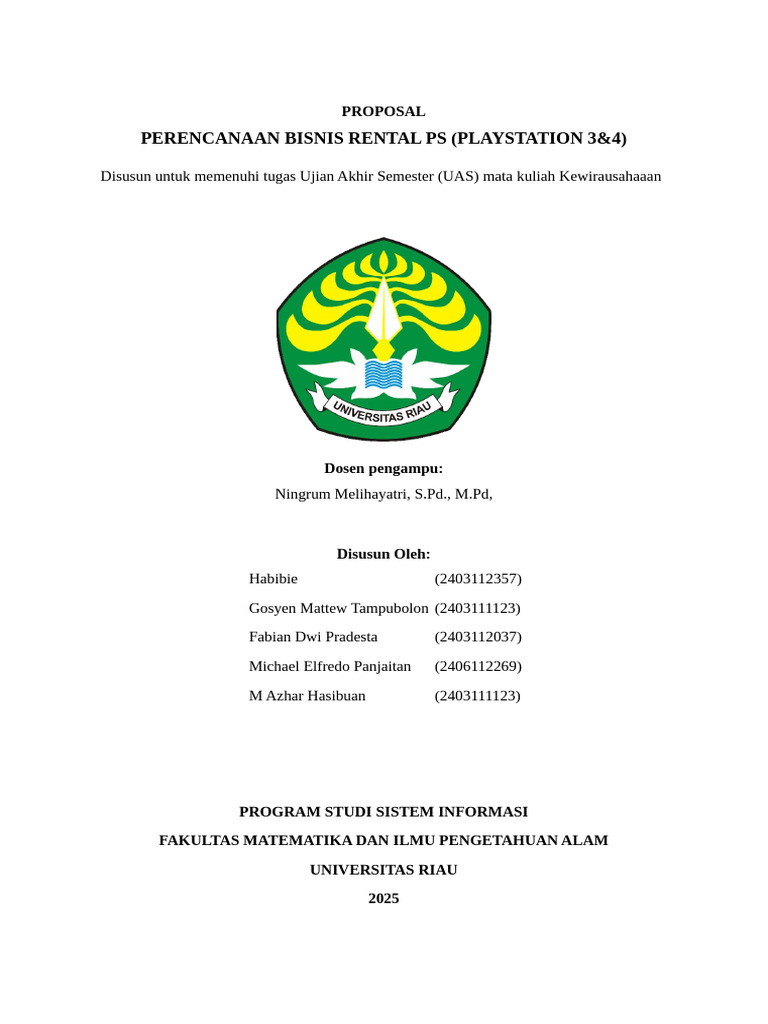 BAB I Proposal Bisnis Semester 2 | PDF