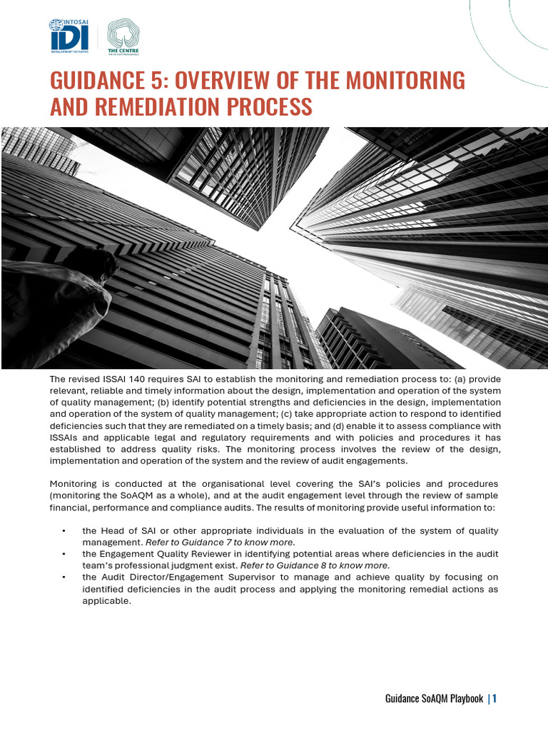 Guidance 5- Overview of the Monitoring and Remediation Process | PDF ...