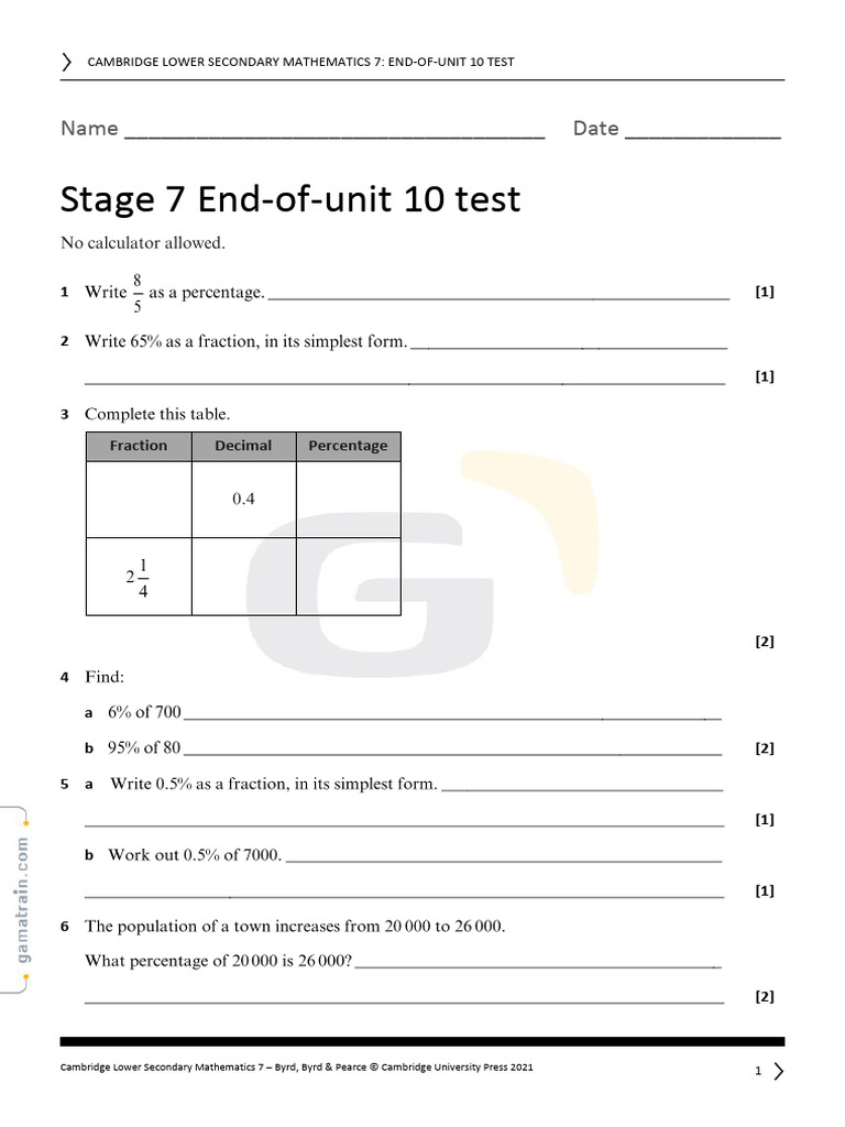 Unit Test 10 | PDF