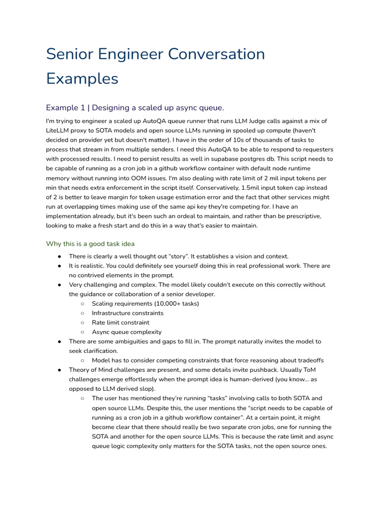 Senior Engineer Conversation Examples | PDF | Cognitive Science | Computing