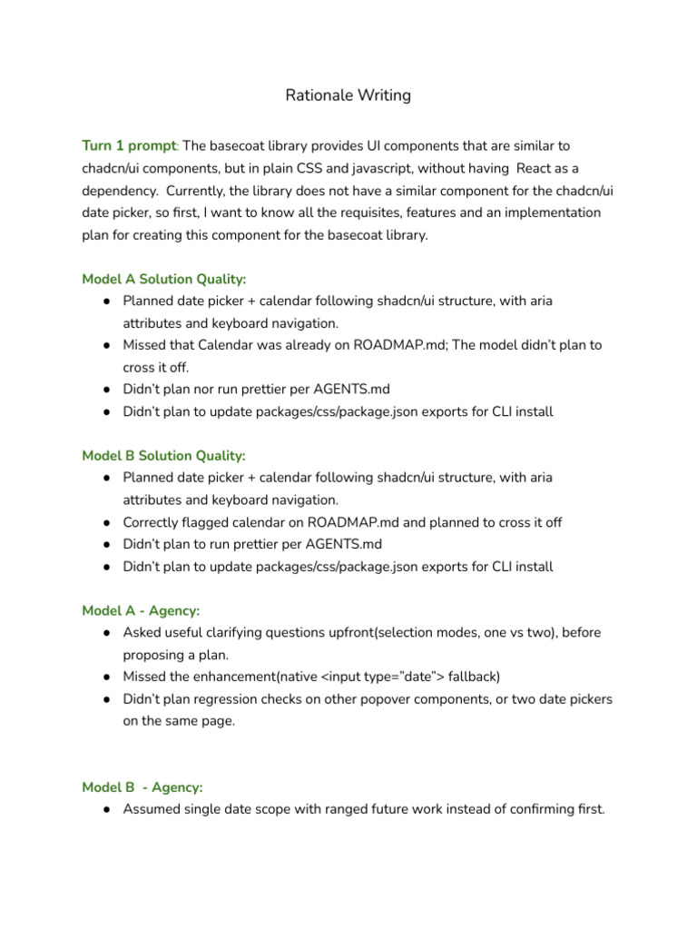 Rationale Writing | PDF | Html | Computing