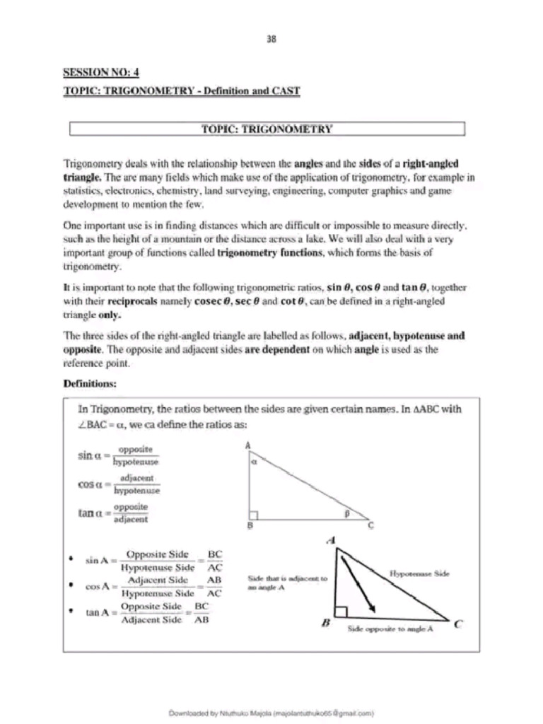 Trigonometry mathematical | PDF