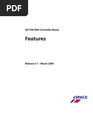 Ds 1104 Features Pdf Convertisseur Analogique Numerique Memoire Tampon