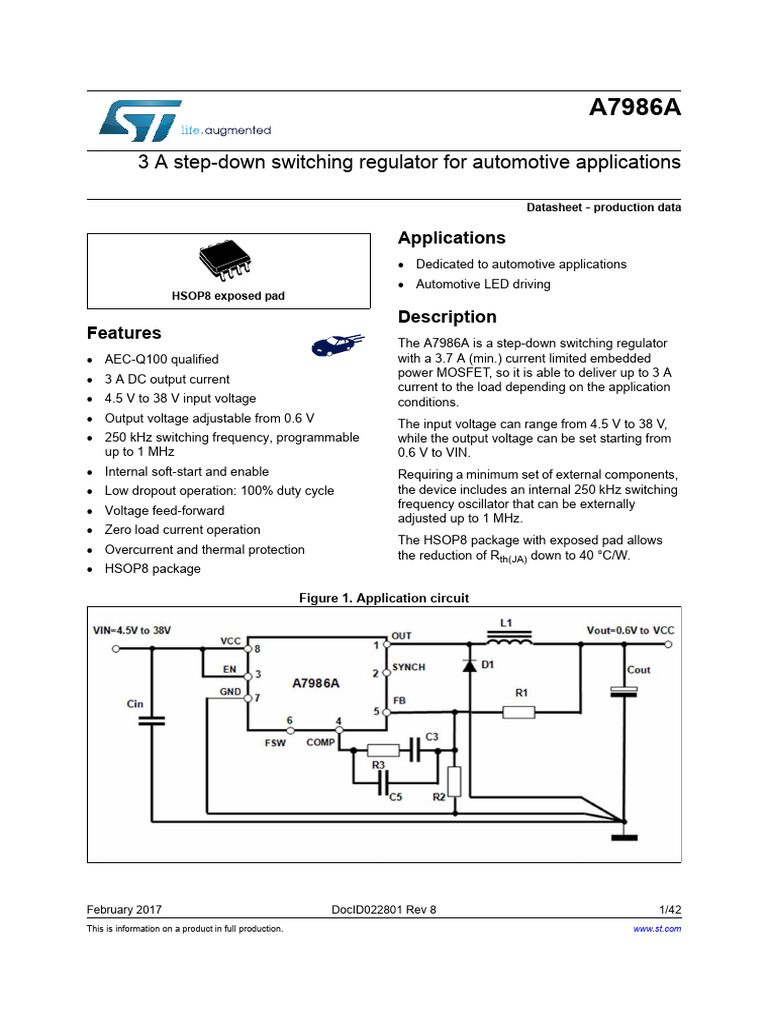 a7986a | PDF | Amplifier | Capacitor