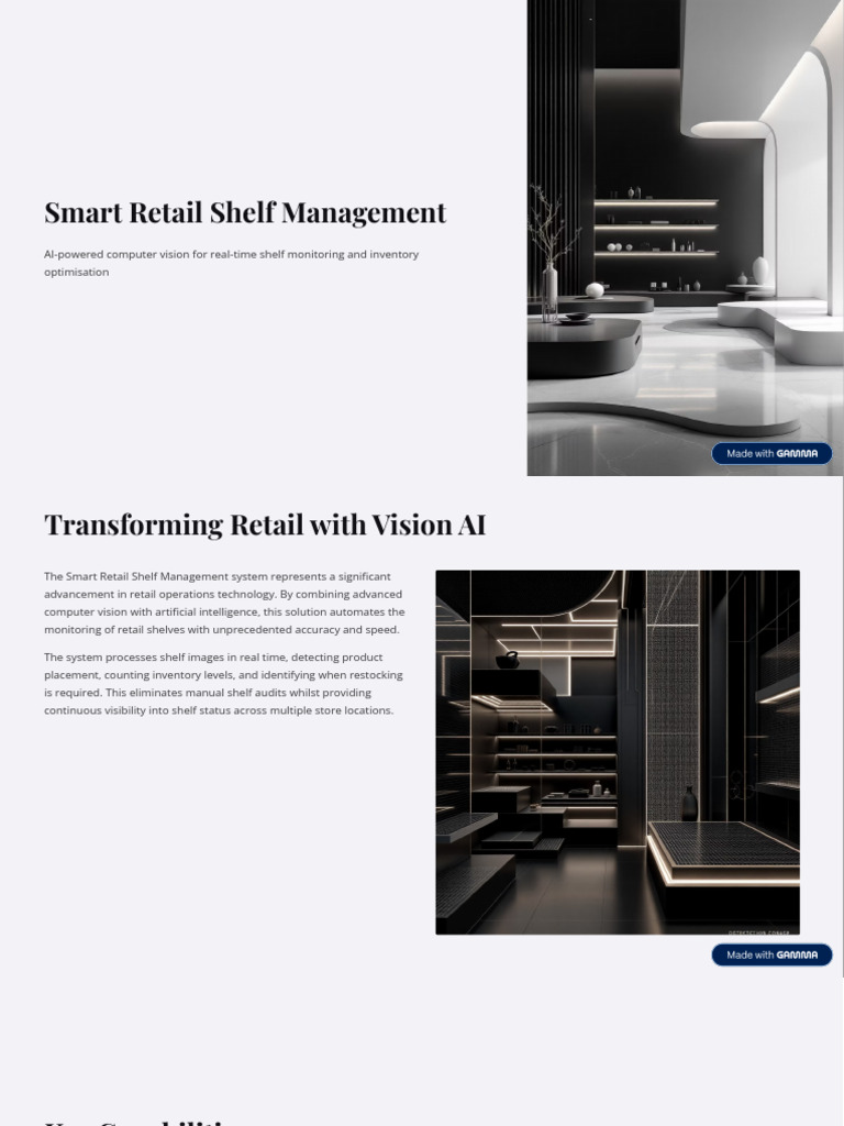 Smart Retail Shelf Management | PDF