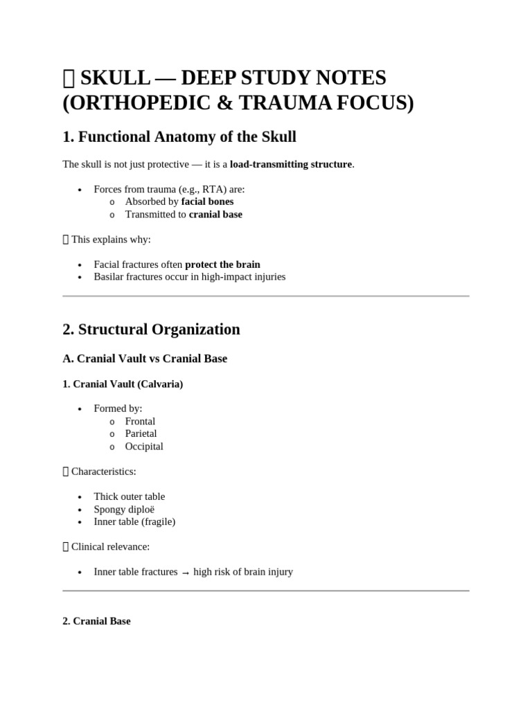 ? SKULL | PDF | Skull | Spinal Cord Injury
