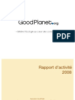 Rapport D'activité 2008 - Fondation GoodPlanet