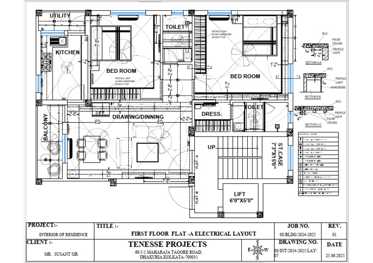 First Floor Flat -A Electrical Layout | PDF
