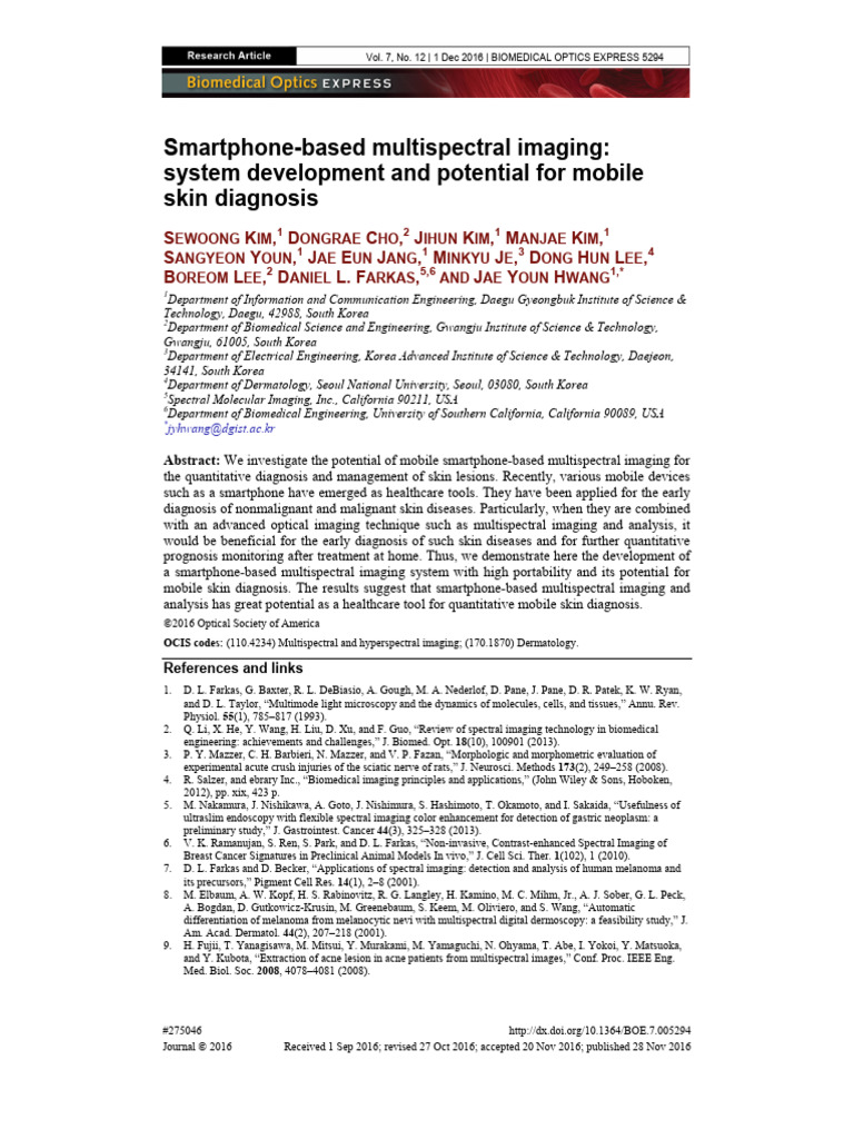 Smartphone-based Multispectral Imaging 260410 090004 | PDF | Optical ...