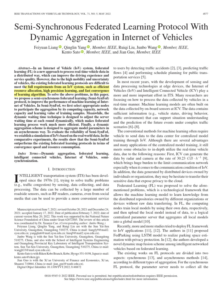 7 Semi-Synchronous Federated Learning Protocol With Dynamic Aggregation ...