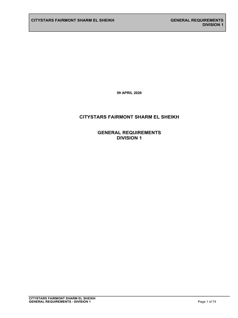 CSSS-PK01- TiME Division 1 General Requirements 20260409 | PDF ...