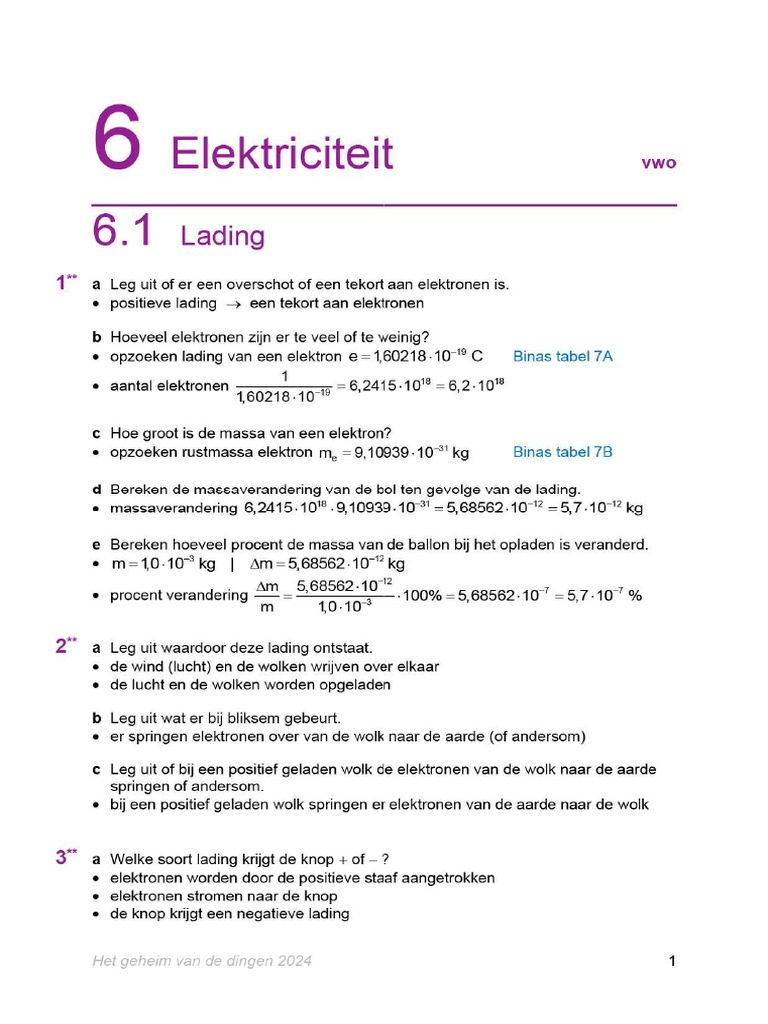 uitwerkingen-Elektriciteit-V-2024-pix | PDF