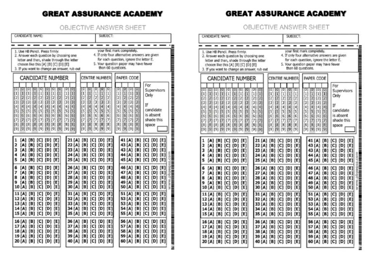 Objective Sheet | PDF