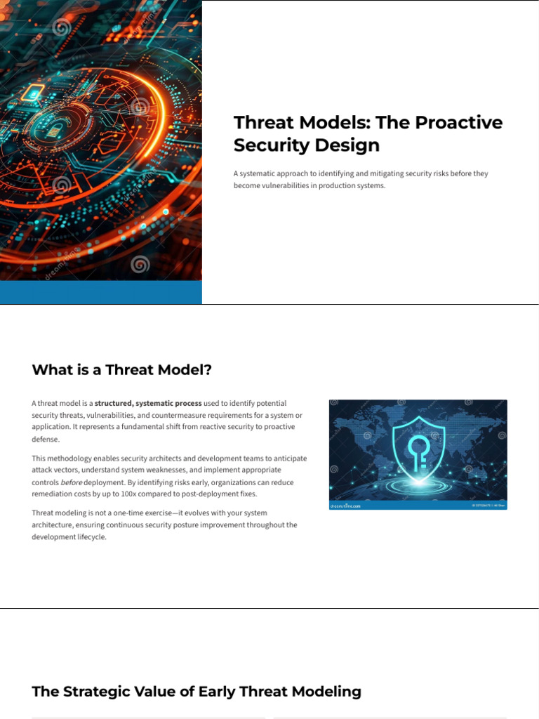 Threat-Models-The-Proactive-Security-Design | PDF | Security | Computer ...