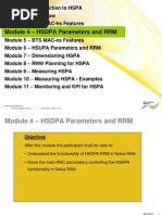 Download HSPAPlanningTrainingModule04 HSDPAParametersandRRM by Ali Raza Sabri SN103442048 doc pdf