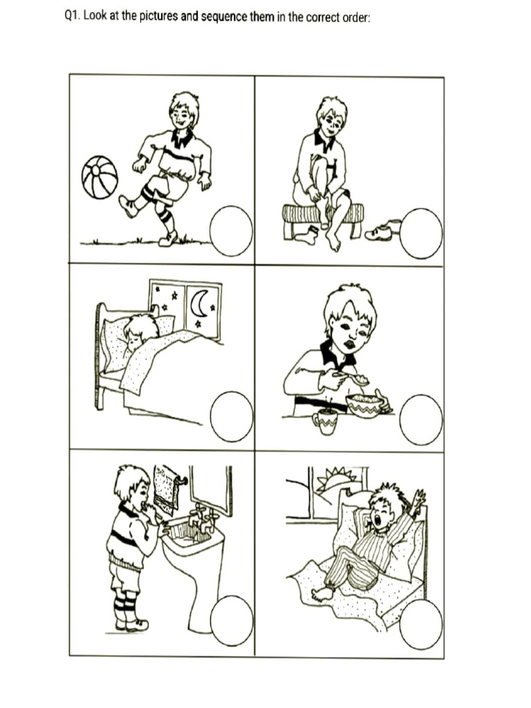 Story Sequencing Worksheets Class 1 1776779767279 | PDF