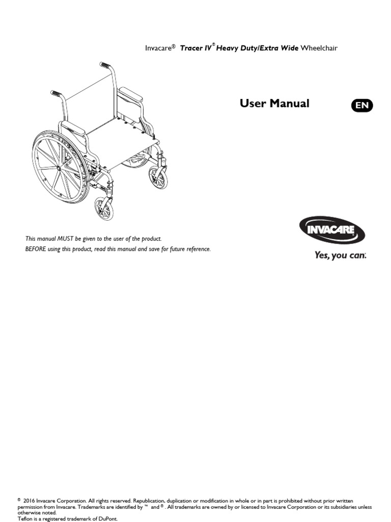 Tracer IV Owner's Manual | PDF | Wheelchair | Tire