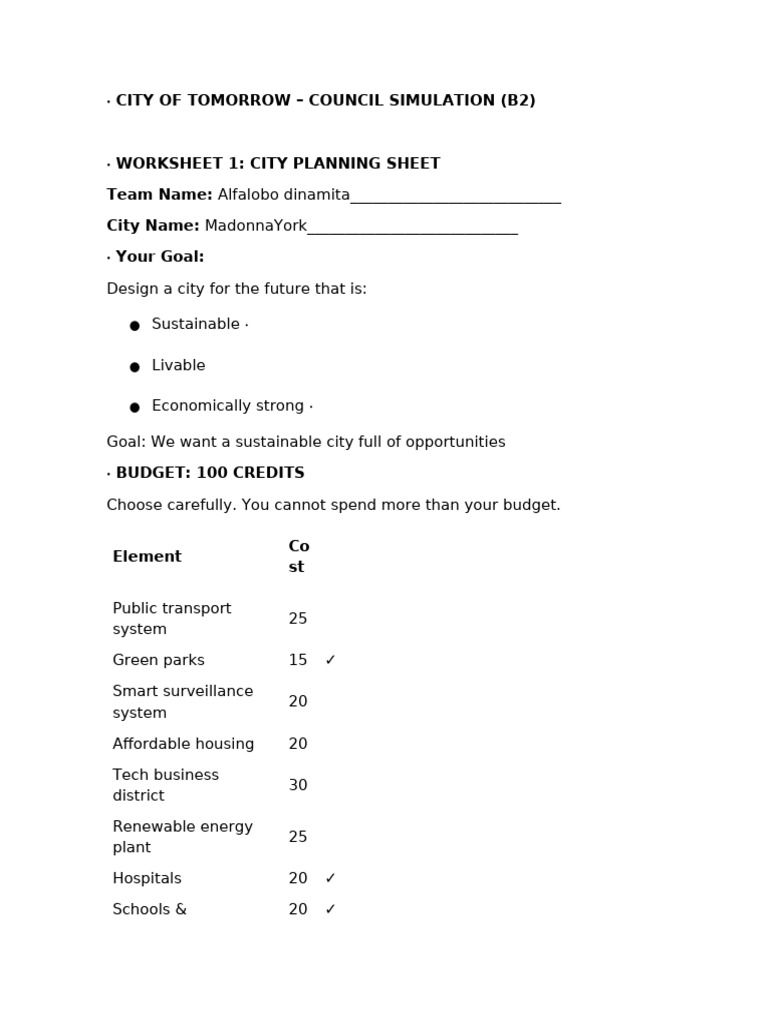 CITY OF TOMORROW simcity | PDF | Sustainability | Sustainable City