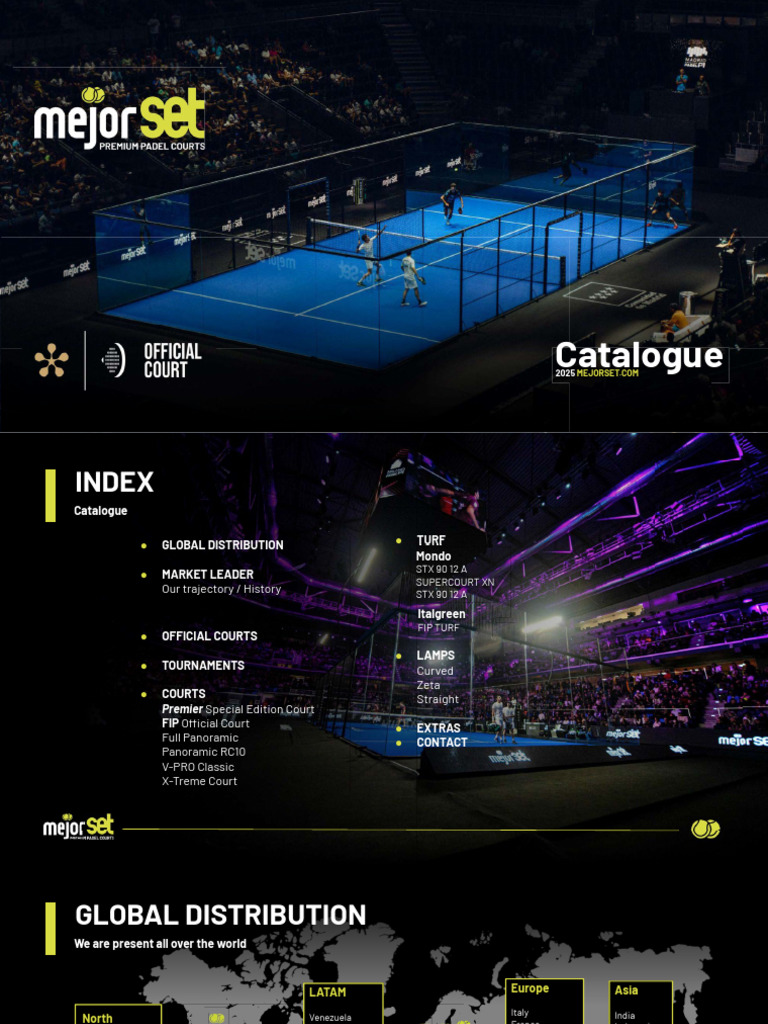 Mejor Set - Padel Court Full Brochure | PDF | Corrosion | Paint
