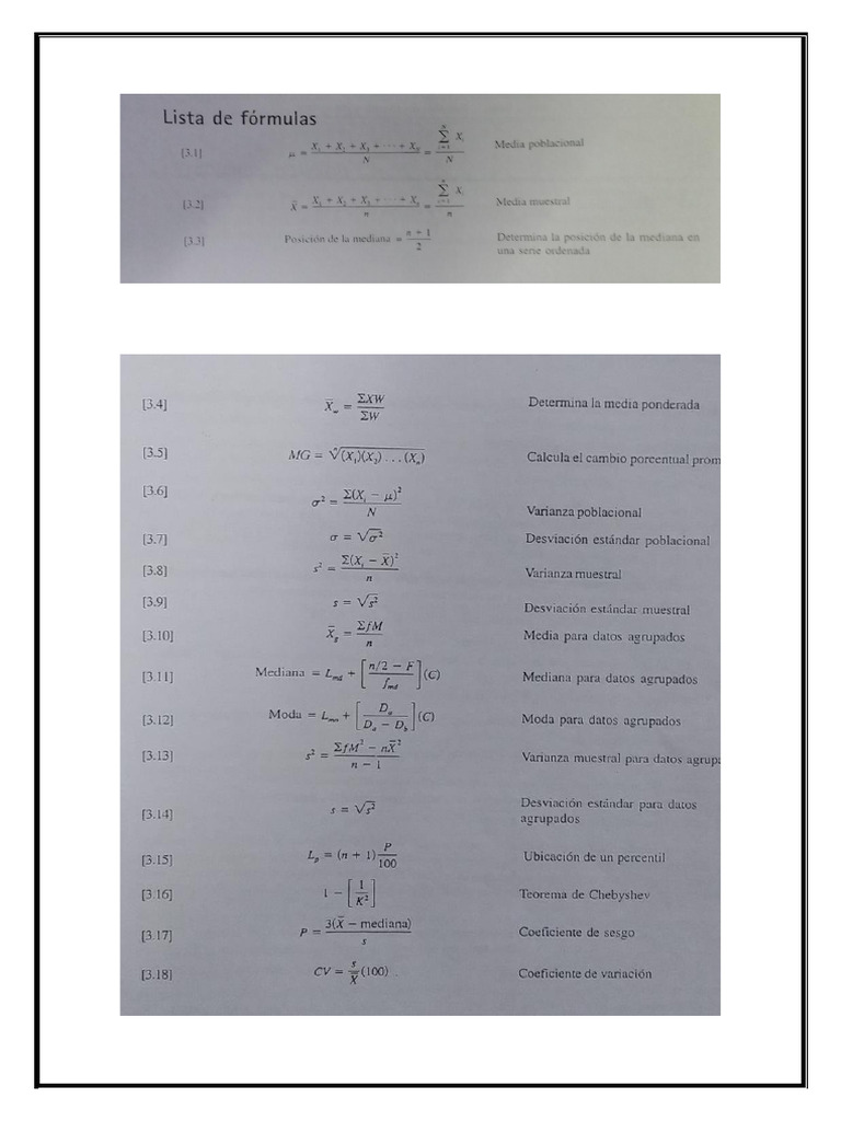 Manual de Formulas Basicas - 01 | PDF