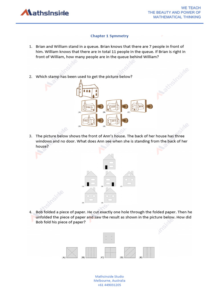 MathsInside Geometry MP Week 1 | PDF | Chess | Chess Theory