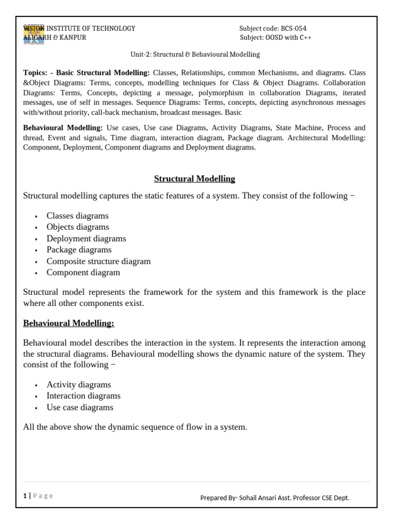 Unit -2 | PDF | Use Case | Unified Modeling Language