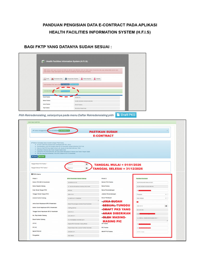 Panduan Pengisian Data Hfis 2026 Tanda Tangan Elektronik | PDF