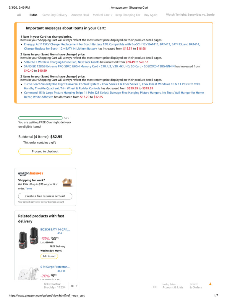 Amazon.com Shopping Cart | PDF