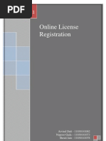 Online License Registration