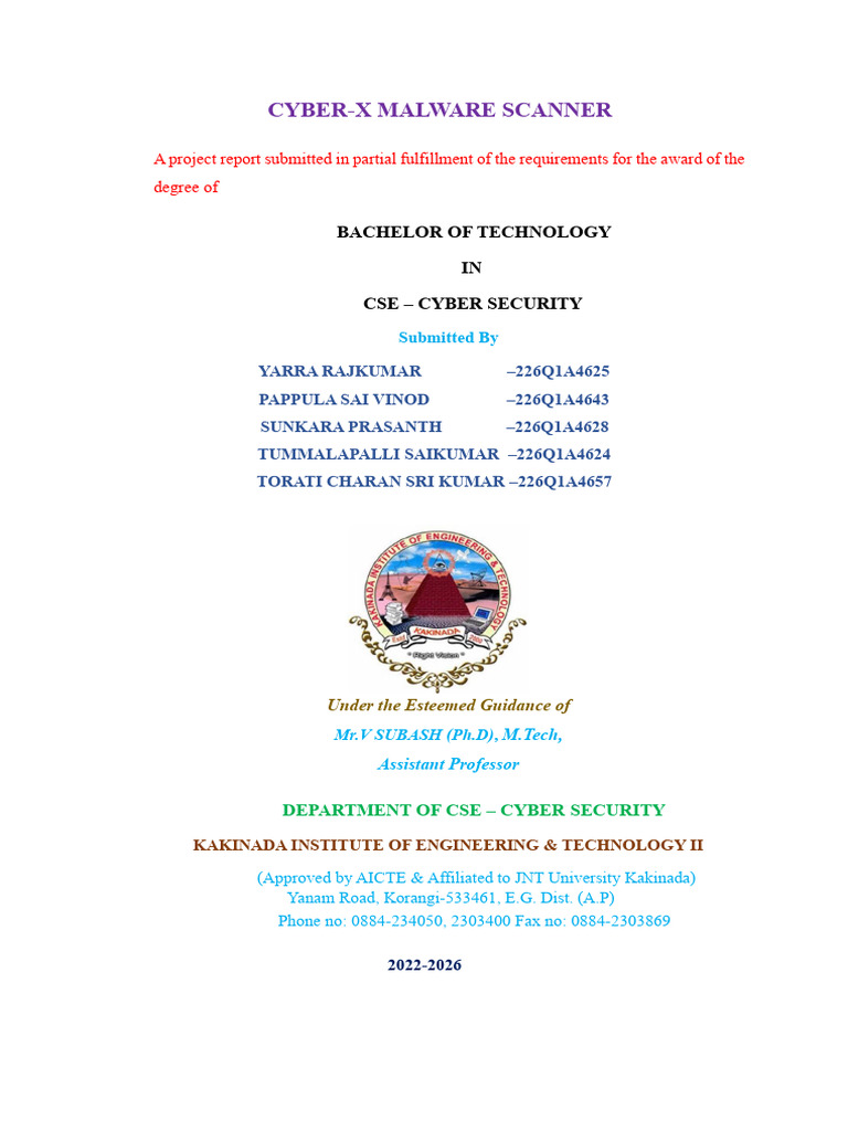 Cyberx Malware Scanner | PDF | Malware | Antivirus Software