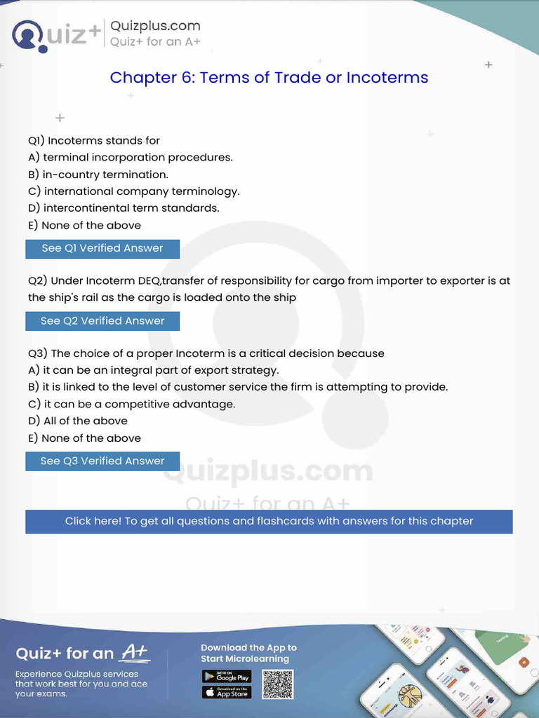 Incoterms Stands For | PDF | Cargo | Supply Chain Management