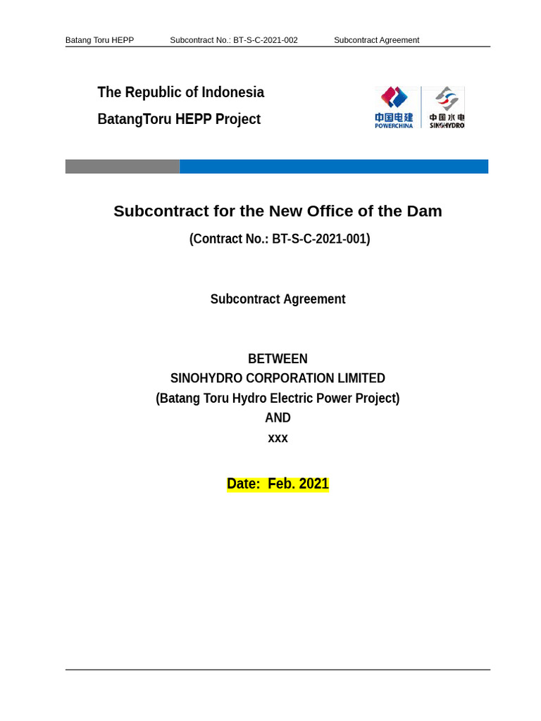 Subcontract Agreement | PDF