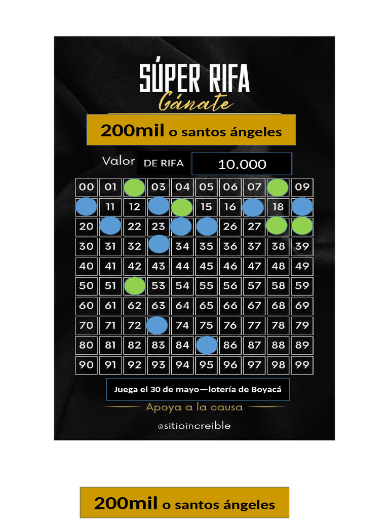 Tarjeton de Rifa | PDF